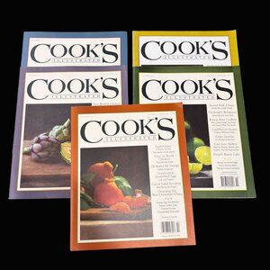 Lot of 5 Cook’s Illustrated Magazines 2017–2018 German Sausage Sushi Chocolate